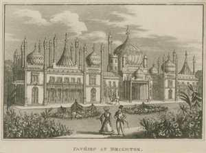 Algemeen uitzicht op het Koninklijk Paviljoen in Brighton