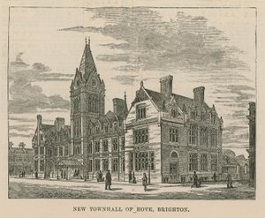 Algemeen uitzicht op het nieuwe Stadhuis van Hove