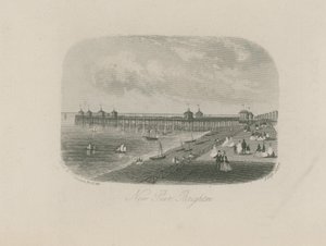Algemeen uitzicht op de nieuwe pier in Brighton door English School