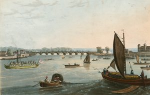 Algemeen uitzicht op de oude Vauxhall Bridge