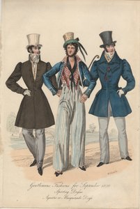 Herenmode voor september 1828