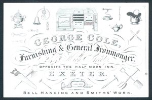 George Cole, leverancier van huishoudelijke en algemene ijzerwaren door English School