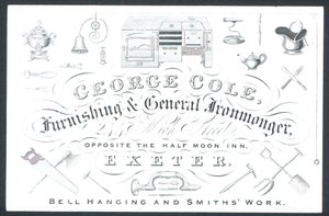 George Cole, leverancier van huishoudelijke en algemene ijzerwaren door English School