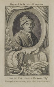 George Frideric Handel, gegraveerd voor het Universal Magazine, ca. 1760