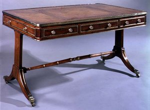 Schrijftafel van George III, begin 19e eeuw door English School