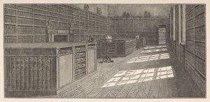Bibliotheek van George III, De Grote (of West) Bibliotheek, Buckingham House, uit Frederick Augusta Barnard, Bibliothecae regiae catalogus, deel I