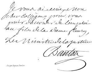 George Jaques Danton door English School