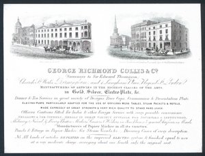 George Richmond Collis & Co, handelskaart door English School