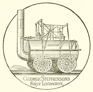 George Stephensons eerste locomotief