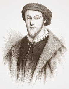 George Wishart, naar een prent in het bezit van David Laing, illustratie uit De Geschiedenis van het Protestantisme door James Aitken Wylie, 1878