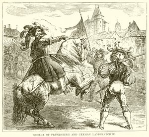Georg von Frundsberg en Duitse landsknechten