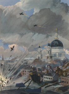 Duitse V-1 vliegende bommen boven Londen, Tweede Wereldoorlog door English School
