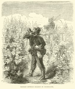 Duitse buitenpost in Champagne, september 1870
