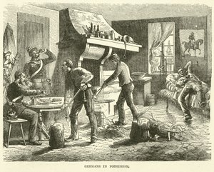 Duitsers in bezit, september 1870 door English School