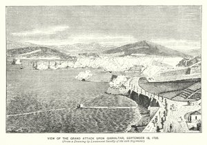 Gibraltar: Uitzicht op de Grote Aanval op Gibraltar