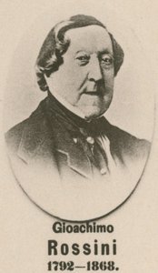 Gioachimo Rossini (gravure) door English School