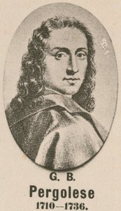 Giovanni Battista Pergolesi (gravure) door English School