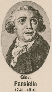 Giovanni Paesiello (gravure) door English School