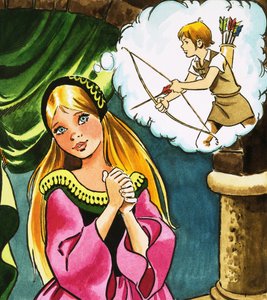 Meisje met Cupido