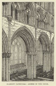 Glasgow-kathedraal, bogen in het koor door English School
