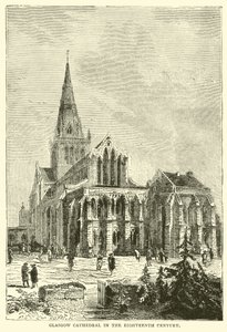 Kathedraal van Glasgow in de achttiende eeuw