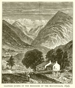 Glencoe (plaats van het bloedbad van de Macdonalds, 1692) door English School