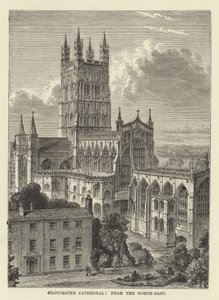 Gloucester Kathedraal, vanuit het noordoosten door English School