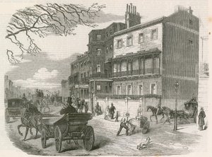 Gloucester House, Piccadilly, Londen, de residentie van de overleden hertogin van Gloucester door English School