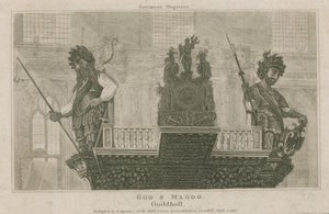 Gog en Magog, Guildhall, Londen door English School