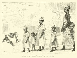 Naar een Dames School in Cape Coast door English School