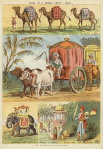 Op weg naar een schoolfeest, India door English School