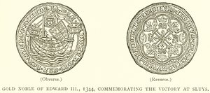 Gouden Nobel van Edward III, 1344, Ter Herdenking van de Overwinning bij Sluys door English School