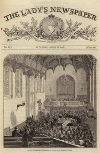 Grote conferentie van Dissenters in Crosby Hall, Londen, 1847 door English School