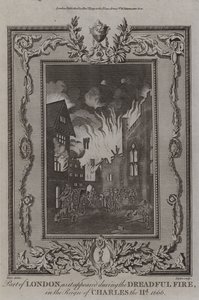 Grote brand van Londen, 1666 door English School