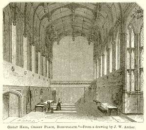 Grote zaal, Crosby Place, Bishopsgate