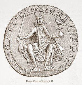 Grote zegel van Hendrik II door English School