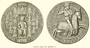 Grote zegel van Hendrik V door English School