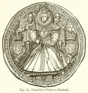 Grote zegel van koningin Elizabeth
