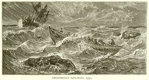 Greatheads Reddingsboot, 1791 door English School