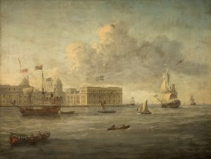 Greenwich Hospital, waar de Koninklijke Jacht ligt door English School