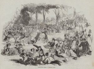 Greenwich Park, Holiday Hill (gravure) door English School