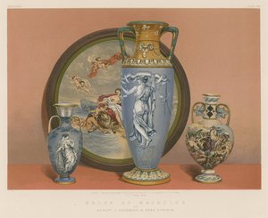 Groep Majolica door Messrs J Wedgwood en Zonen, Etruria