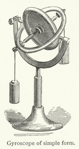 Eenvoudige gyroscoop (gravure)