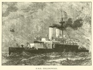 HMS Collingwood (gravure) door English School