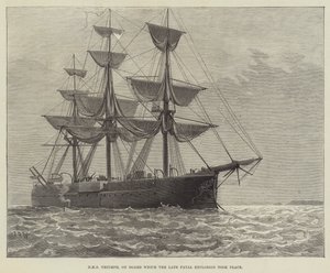 HMS Triumph, aan boord waarvan de recente fatale explosie plaatsvond door English School