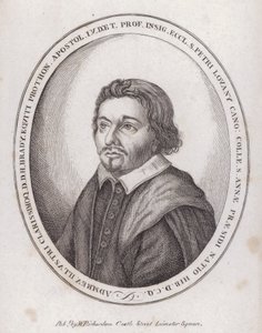 H Brady, Engelse uitgever van een boek over canoniek recht in de late 17e eeuw (gravure) door English School