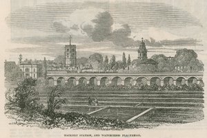 Hackney Station en Waterkersplantage, Londen