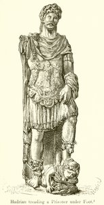 Hadrianus die een gevangene vertrapt door English School