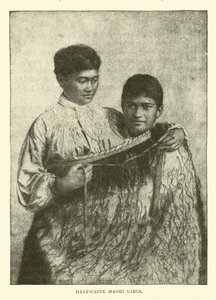 Halfbloed Maori meisjes door English School