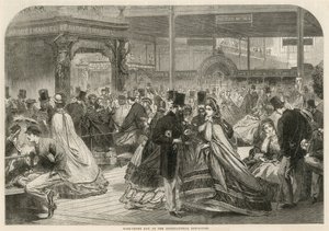 Halve kroon dag op de Internationale Tentoonstelling 1862 door English School
